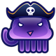 Foil Badge Pirate Mr.Jellyfish