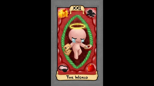 binding of isaac the world card The Binding of Isaac Tarot Cards Wall Poster – Nicalis Store powered by  Hypergun