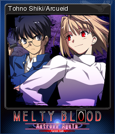 Melty Blood Actress Again Current Code Tohno Shiki Arcueid Steam Trading Cards Wiki Fandom