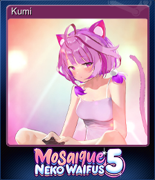 Mosaique Neko Waifus 5 - Kumi | Steam Trading Cards Wiki