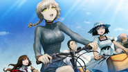 Struggling to bike in Irreversible Reboot, Suzuha's ending