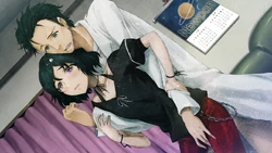 Okabe harasses Luka.