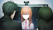 Okabe and Maho using Amadeus.