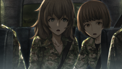 Yuki and Nakase being led to Okinawa