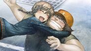 Itaru being hugged by Suzuha.