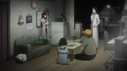 Okabe in the lab.