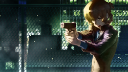 Suzuha threatens Okabe