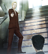 Okabe being betrayed by Leskinen.