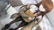 Kurisu interrumpe a Okabe