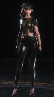 FourSeconds Black Denim front