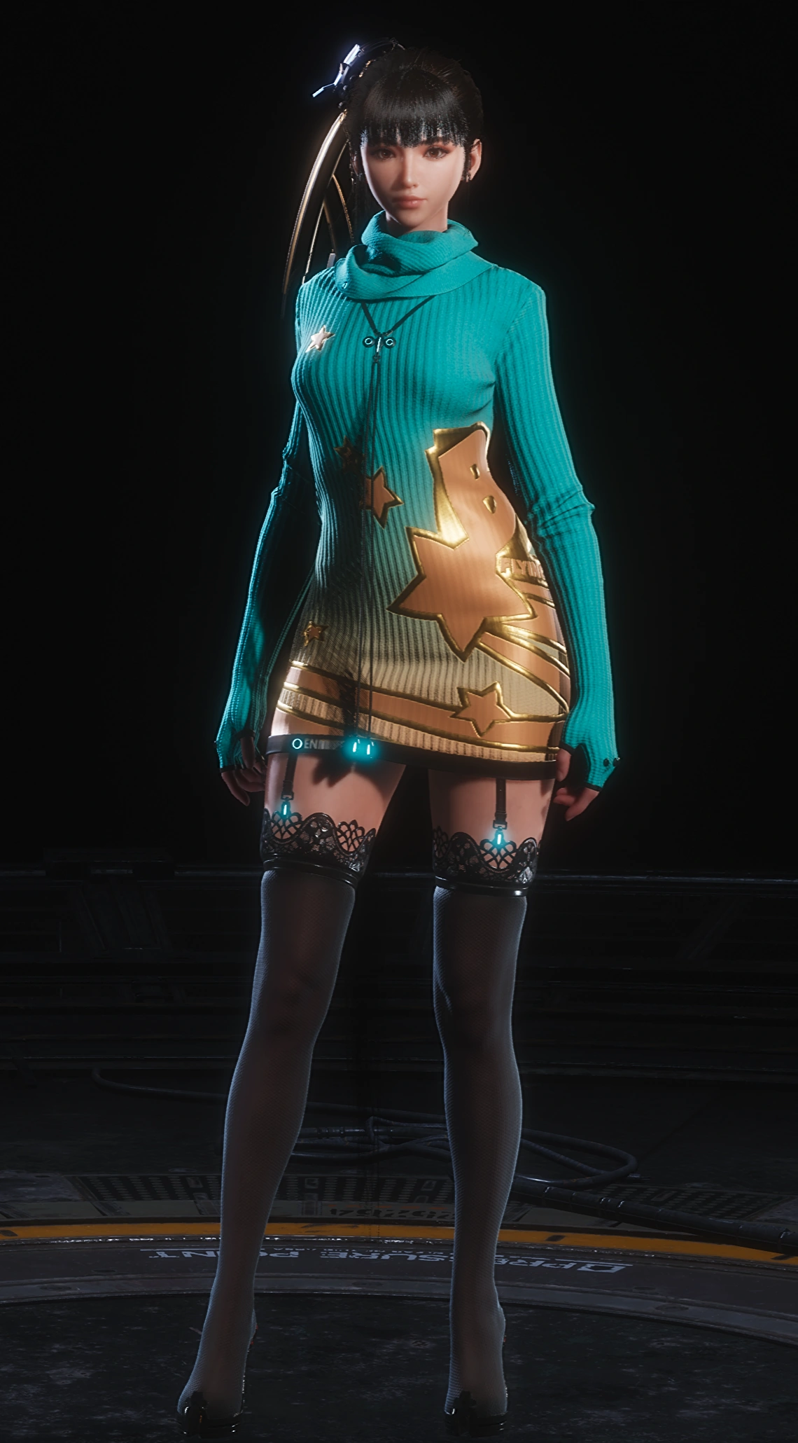 green knit midi dress Dominique Knit Midi Dress – Retrofete main image 0