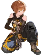 Lily’s idle cover animation in Goddess of Victory: NIKKE