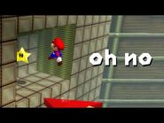 Mario does not make this jump.