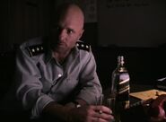 General Starkey (Ed Harris) in private. Not so confident about the course of events as his public persona.