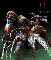 Pennywise's spider form concept art