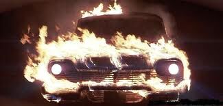 christine car on fire