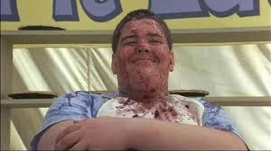 Lardass Hogan's creation of a total barf-a-rama - Gordie's creation of a great story