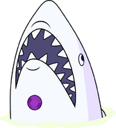 Amethyst as a shark in "Giant Woman"