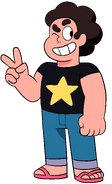 Steven in his black shirt with no jacket as seen in "Snow Day" and "Prickly Pair"