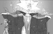 White Diamond concept sketches from 2017 by Rebecca Sugar