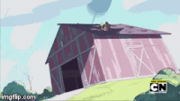 Peridot throwing Greg off the roof