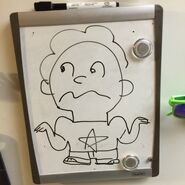 Drawn on a whiteboard by Joe Johnston