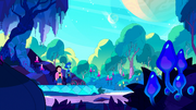 Steven and Lapis on its surface.