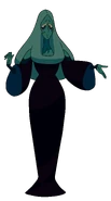 Blue Diamond's palette when eclipsed by Pink Diamond's Ship while in the desert from "Legs From Here To Homeworld"
