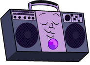 Amethyst as a boombox in "Crack the Whip".