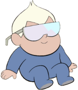 Baby Sour Cream wearing sunglasses from "Greg the Babysitter"