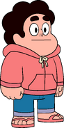 Steven in a hoodie.