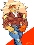 Jasper in human clothes