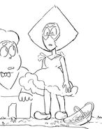 Peridot wedding outfit doodle