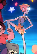 Pearl's design as seen on an early post-pilot poster