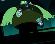 Fused Topaz being forced open by Steven's bubble shield in "I Am My Mom"