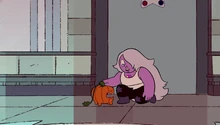 Pumpkin greeting Amethyst