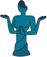 Statua di una Fusione di Gemme alla Torre del Mare di Luna.