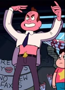 Bill Dewey in his wrestler outfit