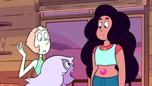 Amethyst meets Stevonnie.