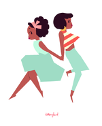 Цветовые ключи Кики и Дженни