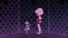 Pink and Pearl about to fake the former's death.