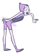 Amethyst shapeshifted to look like Pearl.