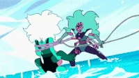 Alexandrite sending Malachite flying.