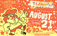 "Coach Steven" promo art