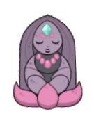 Una piccola statua rappresentante una gemma sconosciuta.