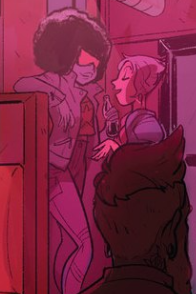 Garnet and Pearl in Batgirl (closeup)