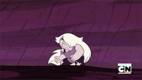 Pearl kicking Amethyst.