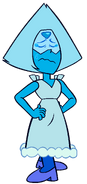 Peridot's palette while affected by Blue Diamond's pathokinesis