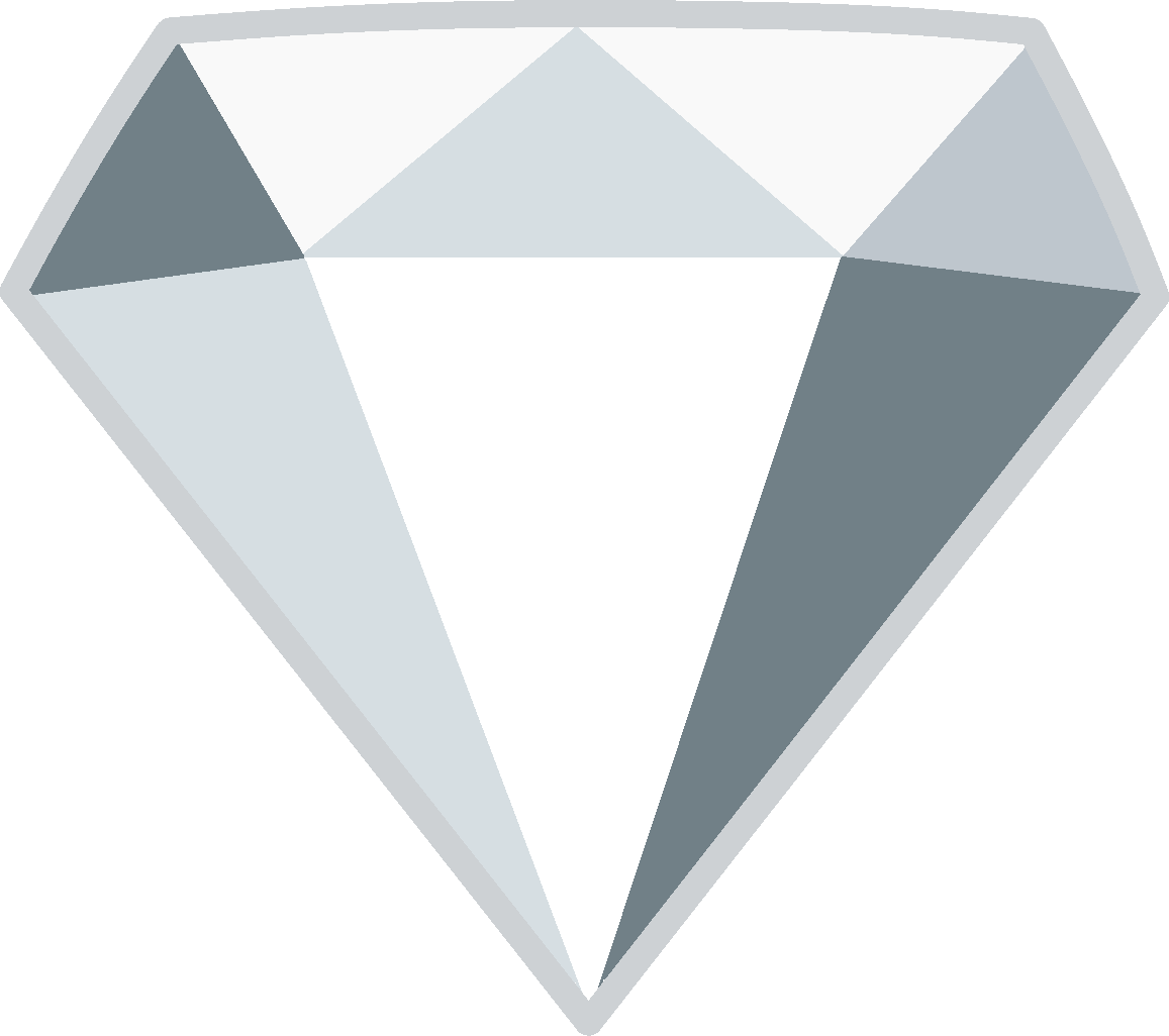 white diamond outline