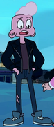 Lars wearing a black leather jacket from "Little Graduation" and "In Dreams"